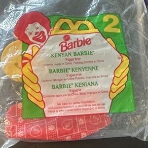 Barbie Party Favor Set - Green, Yellow, Red Vintage 1995